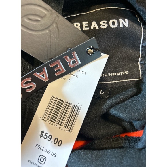 REASON Brand Graphic Hoodie & Jogger Set Men's Size Large - Picture 12 of 12